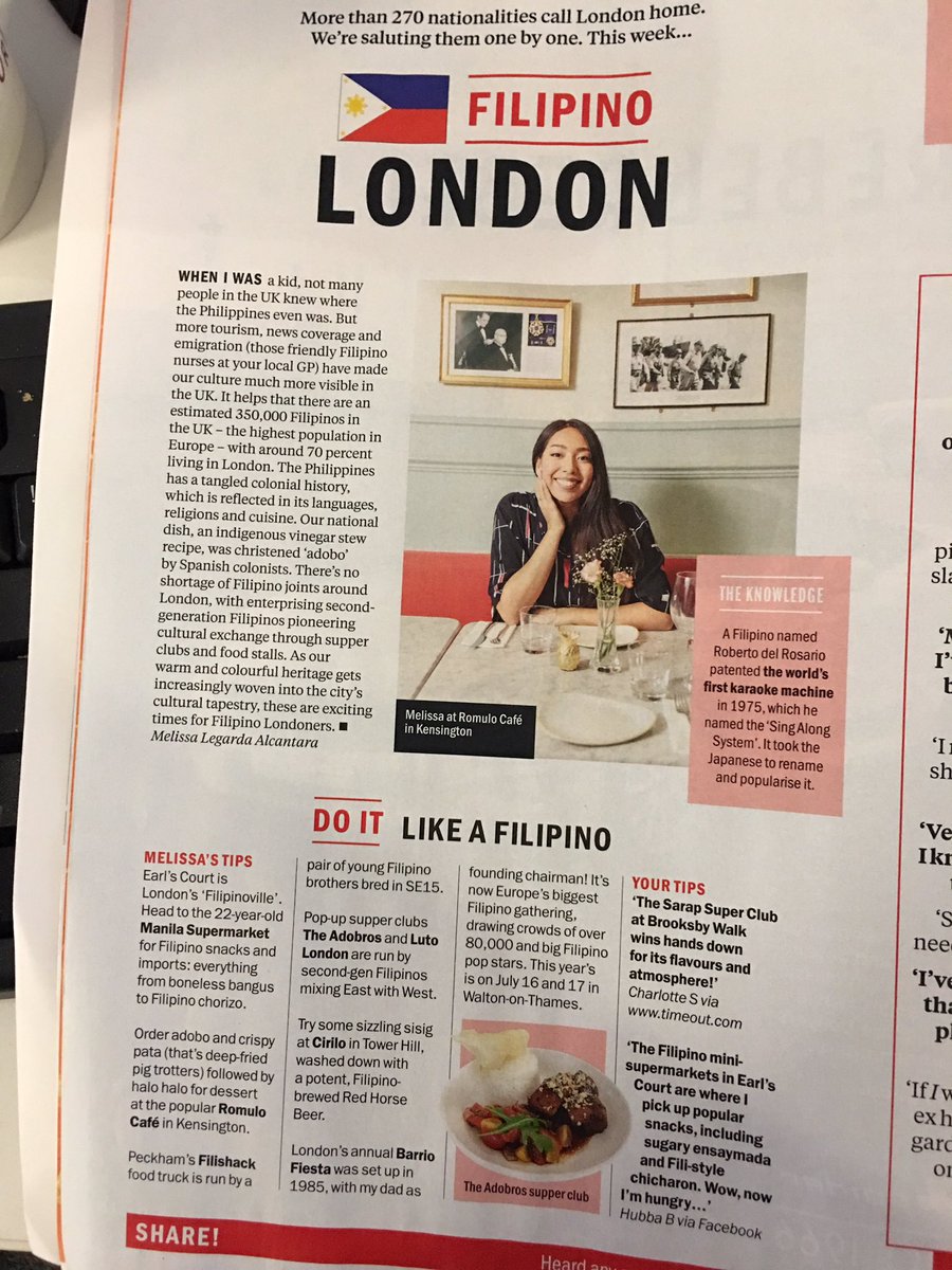 romulolondon's tweet photo. Thank you @TimeOutLondon @melissalegarda for this great article &amp; mention @romulolondon &amp; some of our foodie friends! #LondonLovesFood https://t.co/6KBrzr7rGc