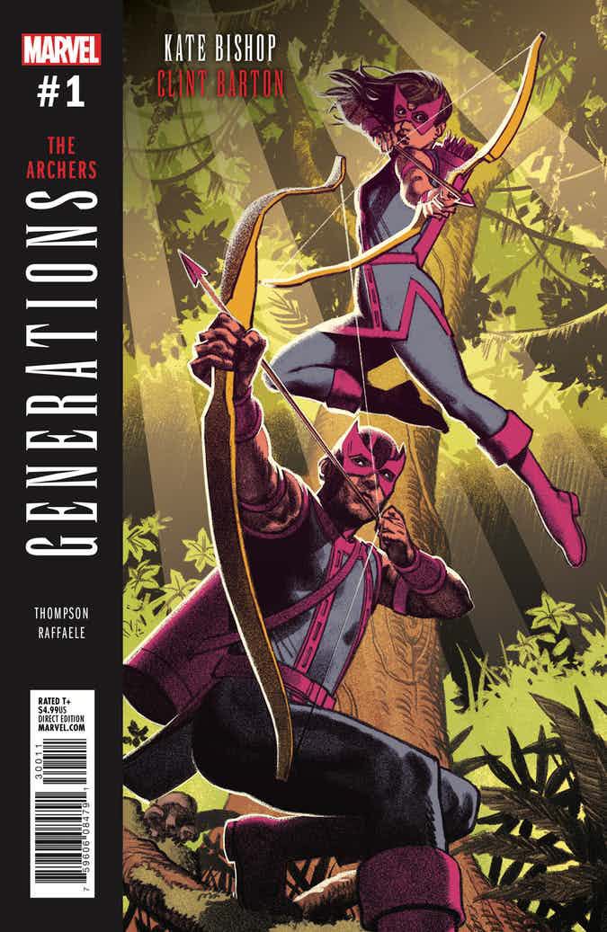 @marvel's 10 Issue #Generations series includes THE ARCHERS by @79SemiFinalist & #StefanoRaffaele! This Aug! #comics #marvel #Hawkeye #DNN