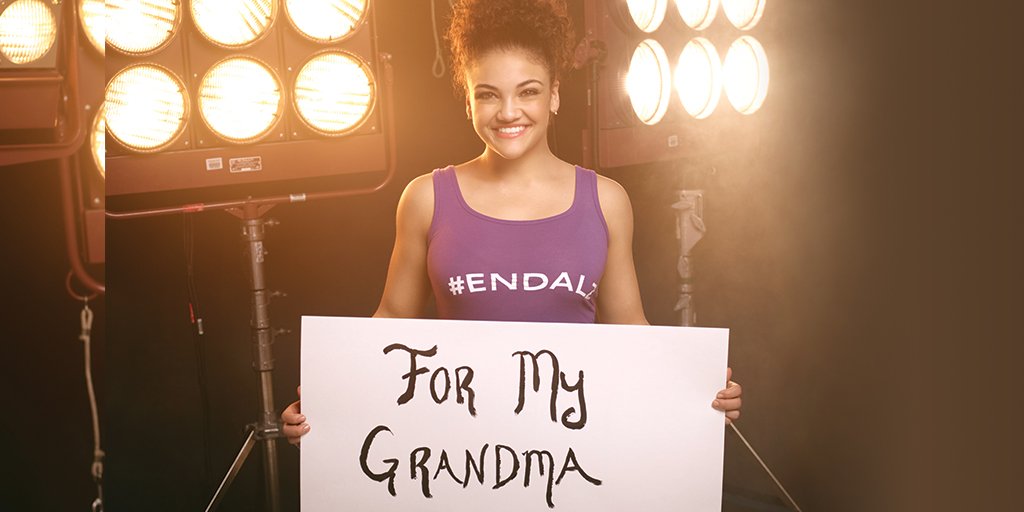 alzassociation's tweet photo. Gold-medalist &amp; #DWTS champ @lzhernandez02 shares her #MyAlzStory. RT to raise Alzheimer's awareness this June. 💜 https://t.co/GoTWEpLFkn https://t.co/PlEUTuwz4I
