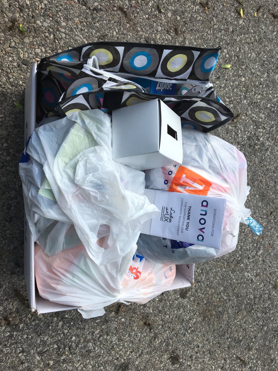LadiesThatUXLDT's tweet image. From our donation drive at our last event at @arcanebrand we were able to donate lots of supplies to @AnovaFuture 😃 #ldnont #ldntech #love