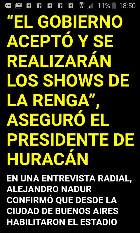 EnglobateAr's tweet photo. Decir la verdad, es parte del cambio necesario en Huracán.
GCBA NO autorizó recitales de la Renga.
#Queremos1ClubTransparente 
#Englobate https://t.co/GJQluIdkVt
