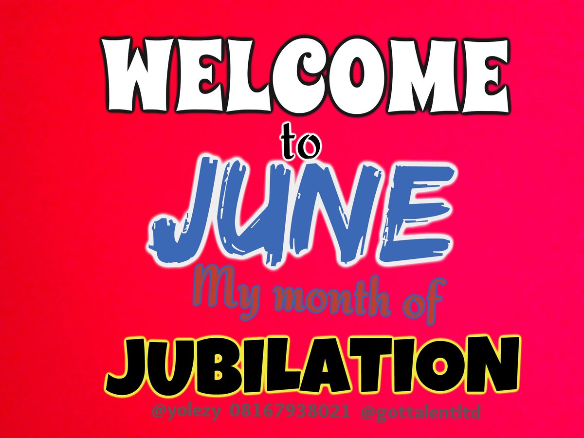 yolezy's tweet photo. CONGRATULATIONS!!!
You all are highly welcome to #JUNE 
God bless you  ✔✔👍👍🙌🙌 https://t.co/eUL2yaxv4L