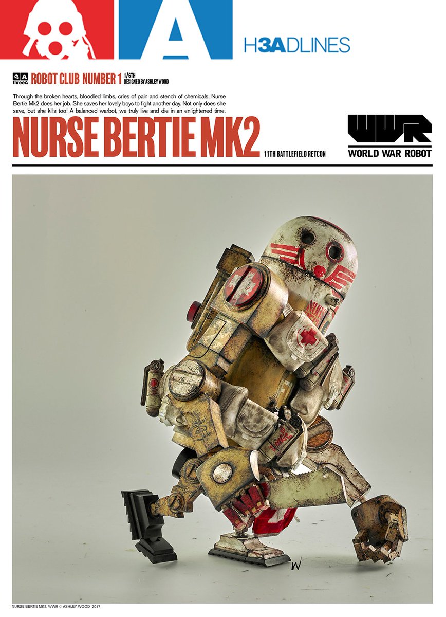 underversehq's tweet photo. Latest #H3ADLINES newsletter is out: https://t.co/21832BQSIW contains Robot Club 1 Nurse Bertie MK2 and other #threeA news! #AshleyWood #WWR https://t.co/5aV6gMDqzy