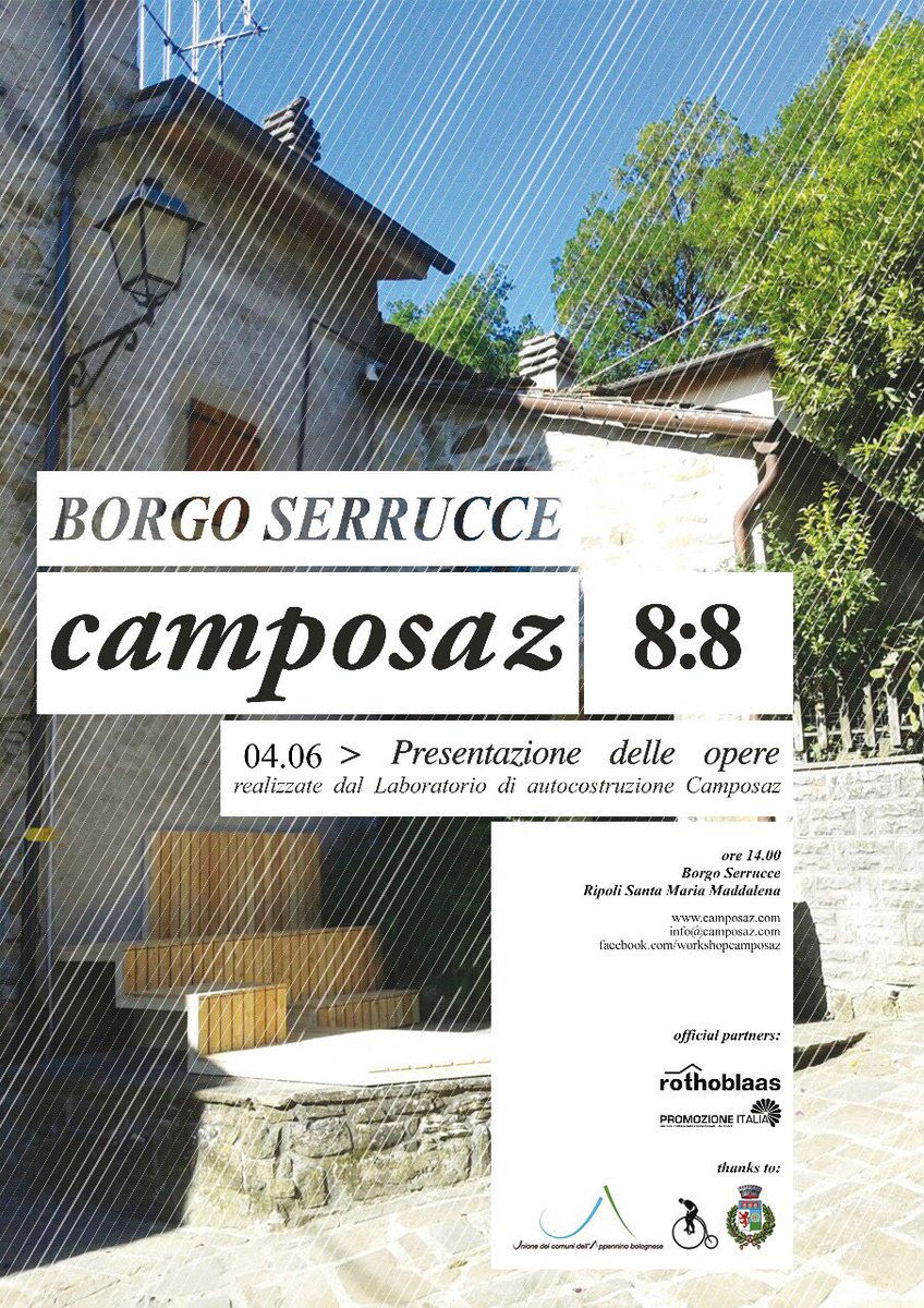 Siete pronti a vivere il territorio? <a href="/camposaz_ws/">Camposaz</a> #serruce #architecture inaugurazione domenica 4.06 <a href="/VDSaBV/">VDS BASSA VELOCITÁ</a> <a href="/CampomarzioLab/">campomarzio</a> <a href="/analogo_arch/">anålogo architecture</a>