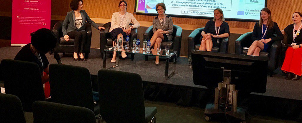 ChaudhariMonica's tweet photo. My favorite photo of the #MSDEMEAC Congress, Dublin, Ireland. All women panel for the 'Her Decision' campaign in Europe! https://t.co/ekLueBHbO2
