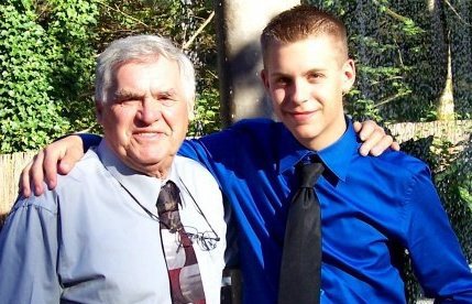 ChadHarrisTV's tweet image. Shout-out to my Grandpa Rutz who is celebrating his 80th birthday today! We both look a little bit younger in this photo. #ThrowbackThur