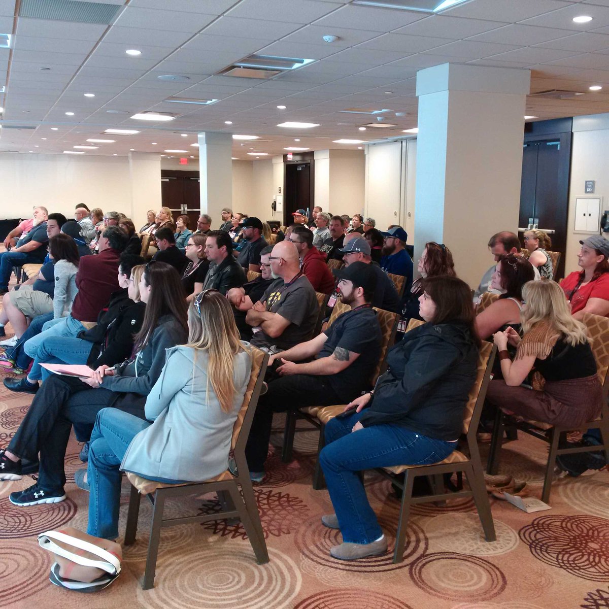 DanEMackenzie's tweet photo. Big turnout at @CUPEOntario Northern Caucus at #cupeon2017 #cupe #union #solidarity https://t.co/lMJ2LhQZlw