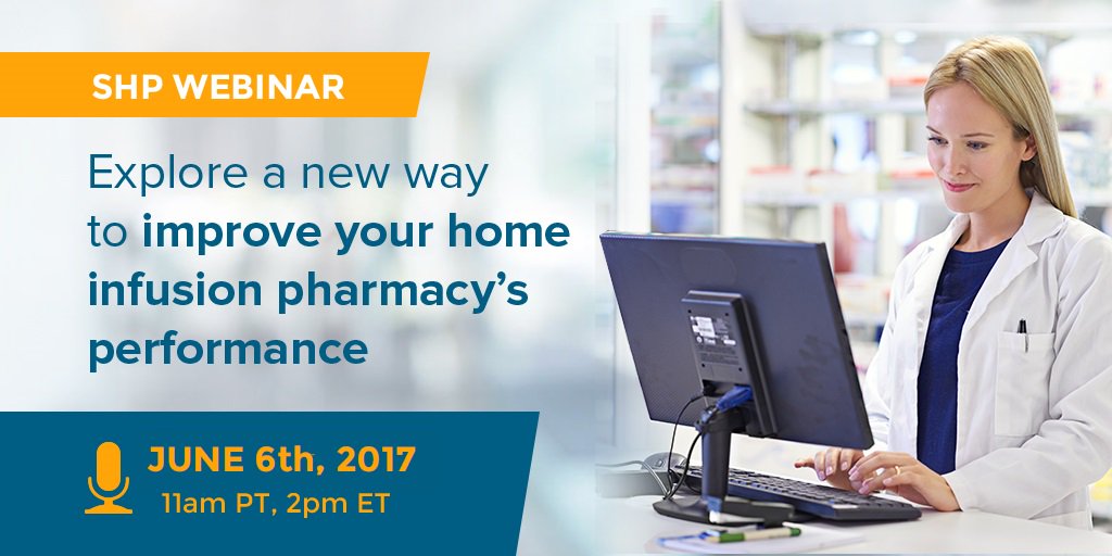 SHPdata's tweet photo. Is your home infusion pharmacy performing at its best? Learn SHP can help: https://t.co/YwZo5Xel08 @TWNHIA #homeinfusion #homecare #nhia17 https://t.co/sKdQntruwz
