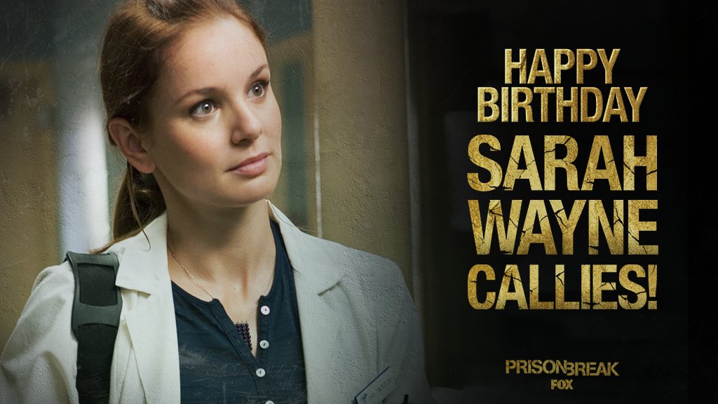    To wish your favorite doctor, Sarah Wayne Callies, a happy birthday...!!!    