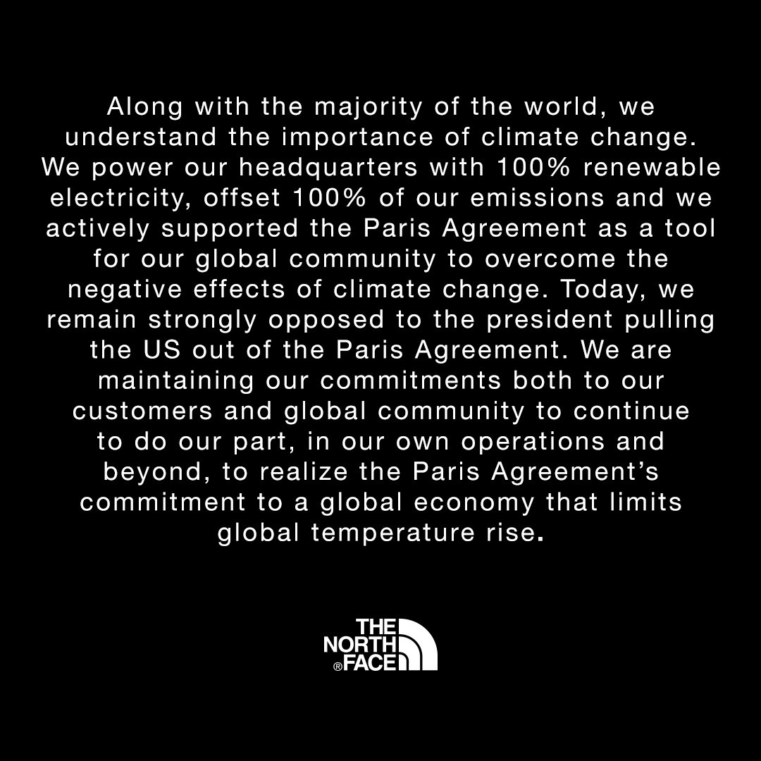 thenorthface's tweet image. #ParisAgreement