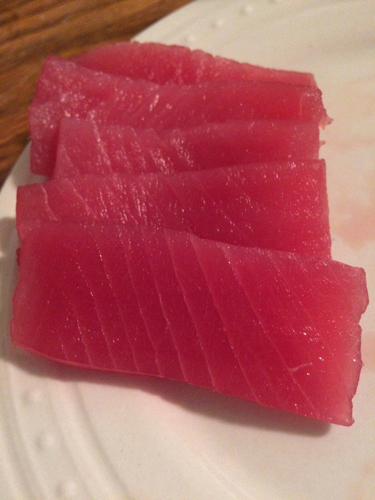 Raquel Irene on Twitter "Found sushi grade tuna at Aldi so I fixed raw