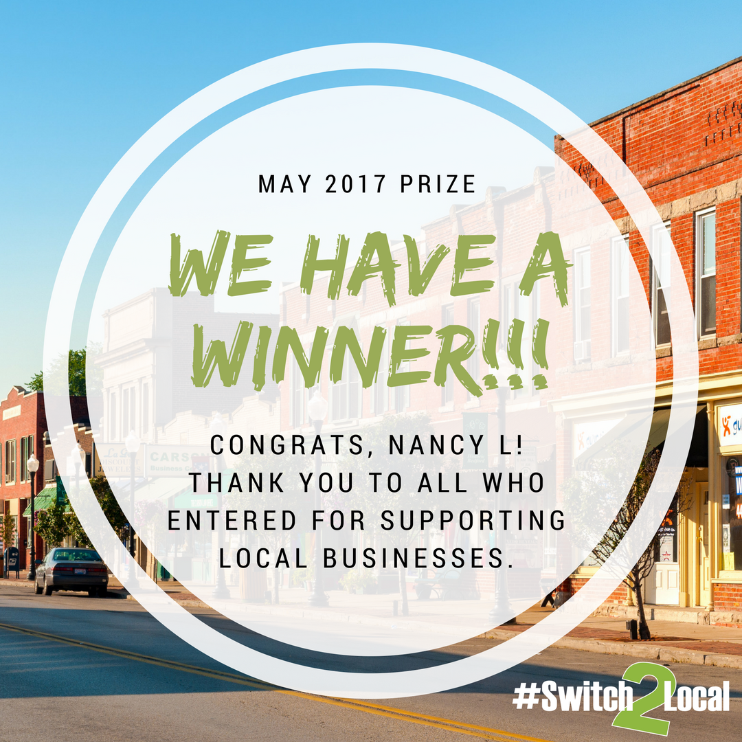 Switch2Local's tweet photo. We have a winner! Text LOCAL to 916-414-9825 to be automatically entered to win a prize every month. #Switch2Local https://t.co/cvql1ta5QV