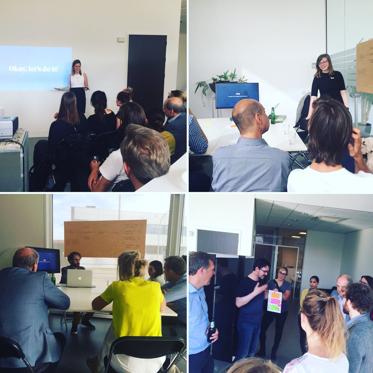 annabotsvine's tweet photo. Vandaag hebben we onze eerste Thirsty Thursday 🍻+🍕+🤓georganiseerd. 3 teams = 3 winnaar concepten. #gvsprint #doityourself #ThirstyThursday https://t.co/Qcdnq8WksR
