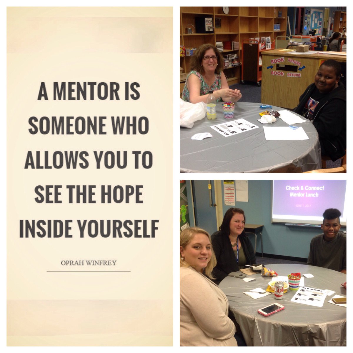OMMNAACPS's tweet photo. Building positive relationships at today's Check &amp; Connect Mentor Lunch #AACPSAwesome #PBIS #OMMNPRIDE https://t.co/eOOmh19d9K