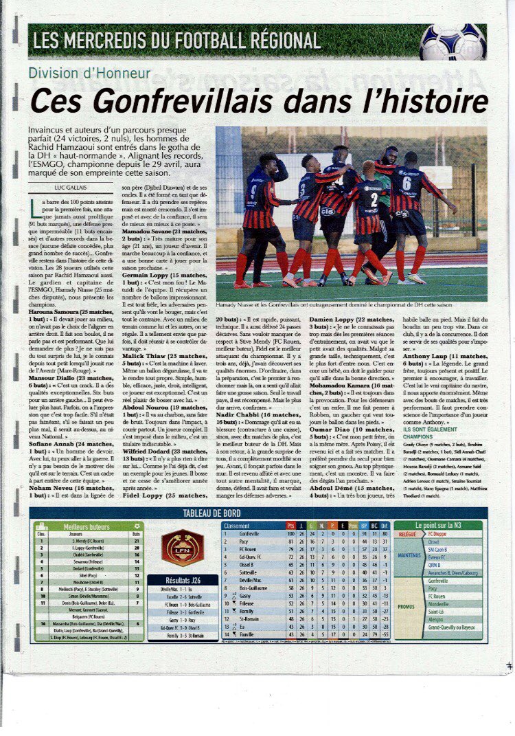 GrmDu76's tweet photo. Merci Pour Cette Saison Magnifique Ma #TeamESMGO A L'Année Prochaine 🔴⚫️⚽️😁💪🏿 VAAAMMMOOOS✅ https://t.co/tUiiDYngPM