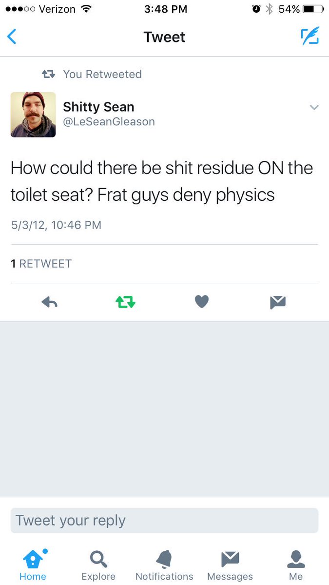 shmoseph7's tweet photo. Going back through my twitter for a trip down memory lane, and I found this gem: @LeSeanGleason https://t.co/uHP7unUINX