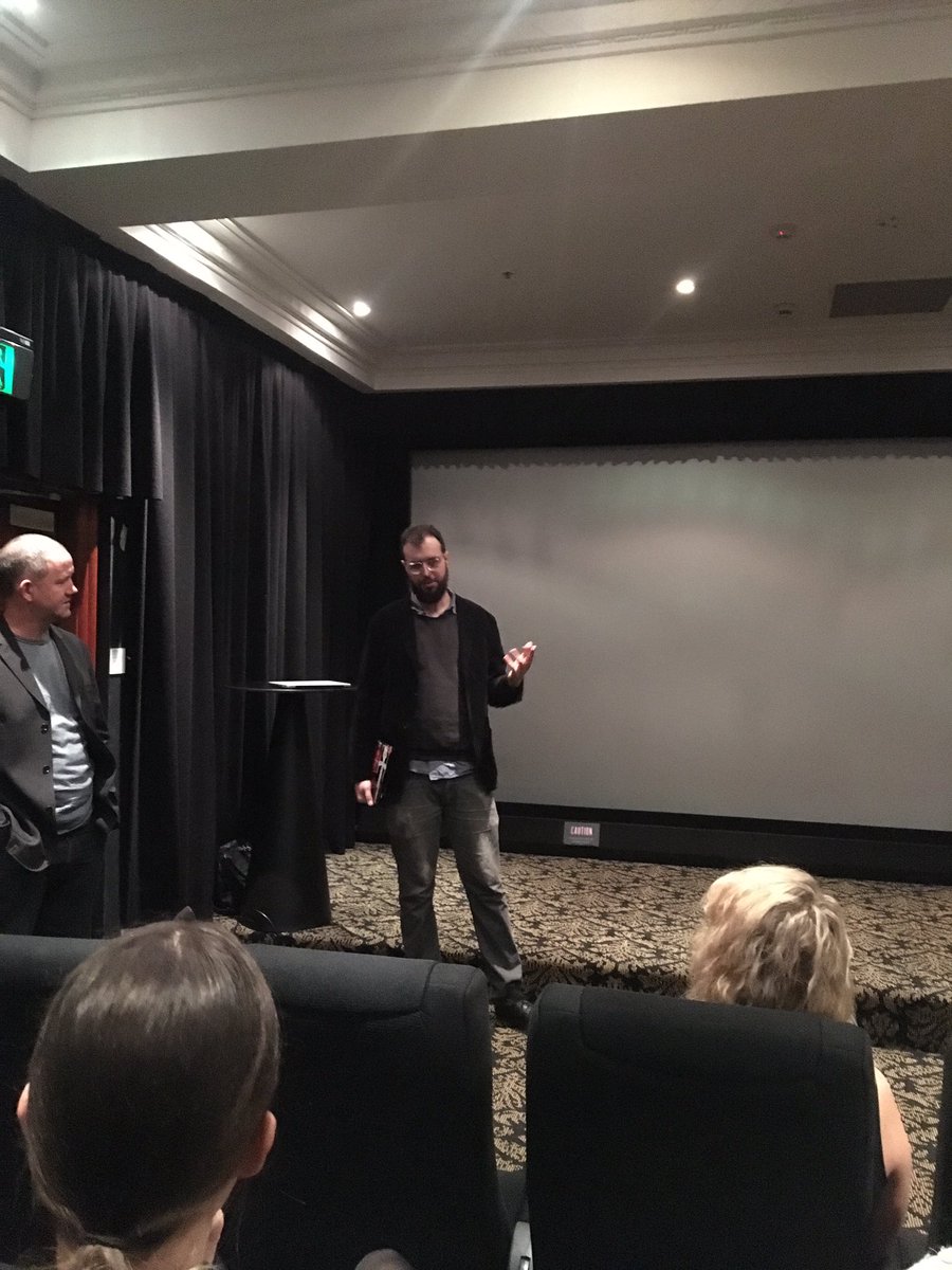 siobhanmct's tweet photo. An early morning watching the first film created by #AI! Thank you @rossgoodwin looking forward to seeing the next one with the Hoff! https://t.co/6UhsSFgAp8