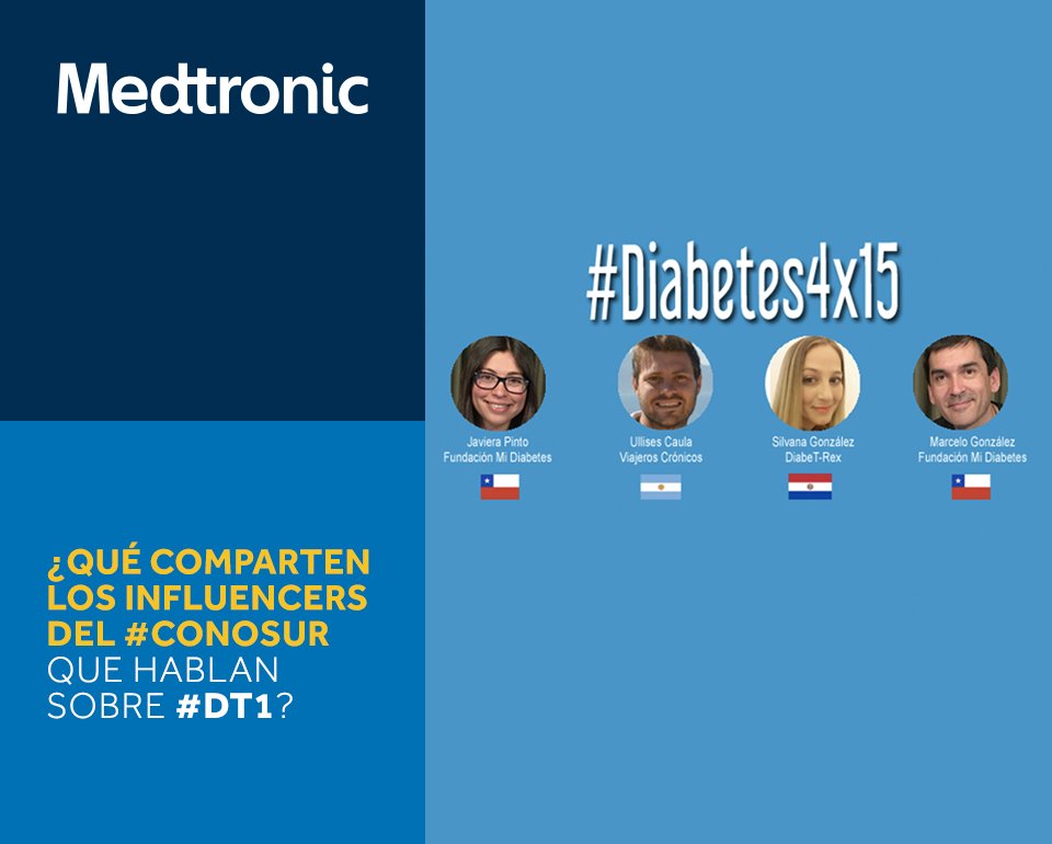 DiabetesMDTLA's tweet photo. ⁣¿Qué tienen en común los influencers del #ConoSur que hablan sobre #DT1? Entérate en el enlace: https://t.co/P0E6LIlxPb https://t.co/FVDZcnOGjg