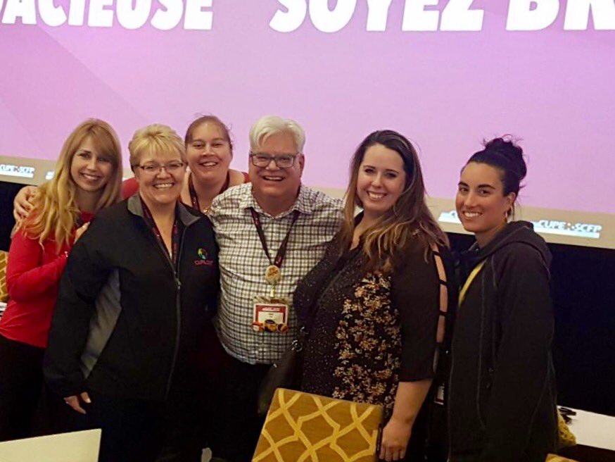 CUPE2357's tweet photo. #CUPEON2017 standing proud with our CUPE ON President Fred. https://t.co/edKzhJAAWc