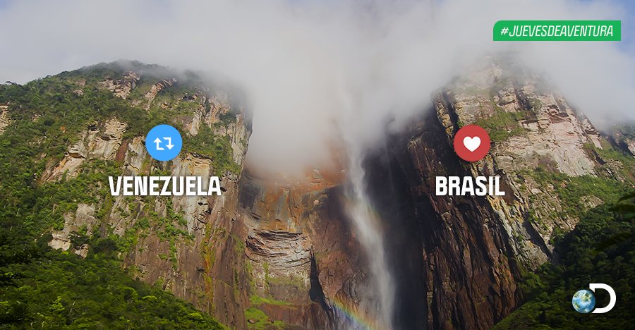 El Salto Ángel es el más alto del mundo y es Patrimonio de la Humanidad, queda en... #TuDiscovery