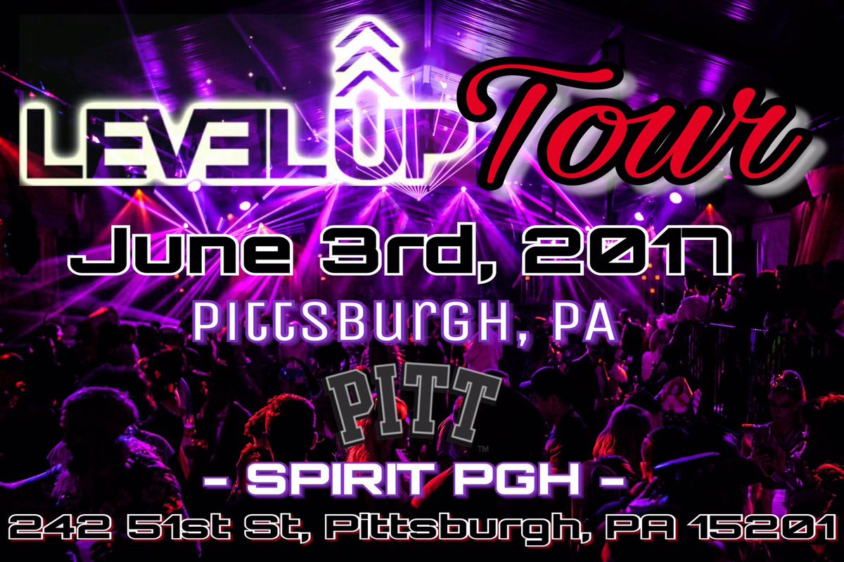 EthanBell10's tweet photo. Doors for #TheLevelUpTour open at 9PM! The line will be long so EARLY ARRIVAL IS SUGGESTED TO AVOID THE WAIT! PLEASE SHARE & RETWEET FOR ME! https://t.co/PCFrM4aDdP