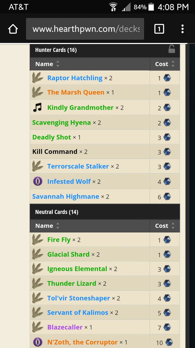nerdstevin's tweet photo. @Omnislash Why not an elemental midrange hunter? @firebat  @Omnislash https://t.co/SPWS7VXdya