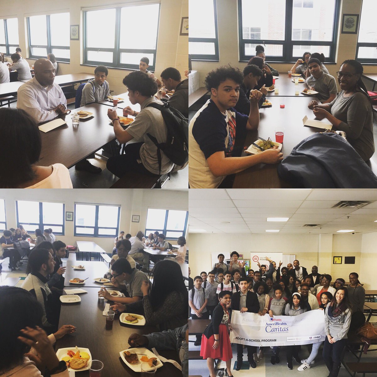 TriZenLLC's tweet photo. Lunch with a Leader at KHSA with @AmCaritas!!!  @gearupphilly @ULPhilly https://t.co/eYiZF0cS2U