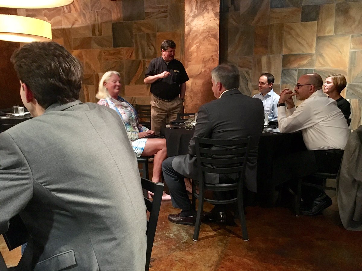 VentureCenter's tweet photo. We just heard THE BEST pitch from @lrchamber board chairman John Riggs on why #startups should relocate to LR. https://t.co/S4ARKfcSnn