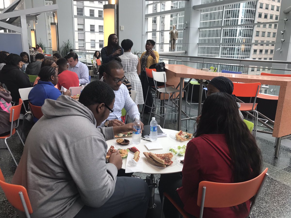 TriZenLLC's tweet photo. Thanks @comcast for hosting Lunch With A Leader with School of the Future students! @ULPhilly @gearupphilly https://t.co/4AEAzmR2Cl