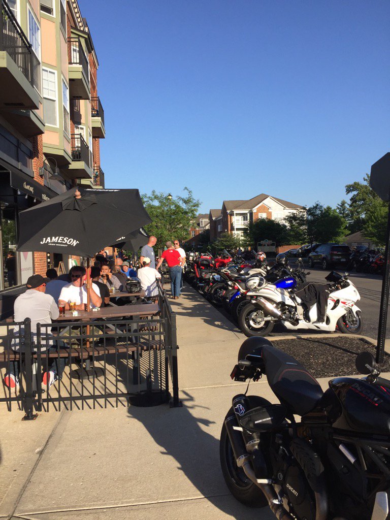 brockwaypub's tweet photo. Euro Bike Night at the Bway! Wicked Awesome @DannyBoyBeer on special! Great turn out! https://t.co/yYGvwlopZU