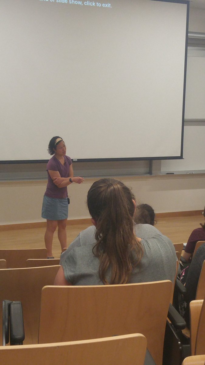 88str1zzy's tweet photo. Dr. Sylvia Yang giving a seminar talk on community outreach and the SEA Discovery Center in Paulsbo #WWU #Huxley https://t.co/ZL9BCTIJiF