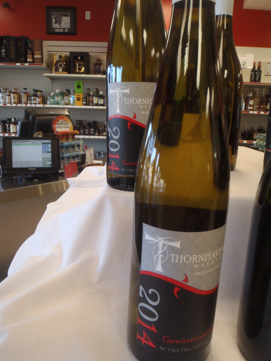 Tasting 03/06, 2:30-5:30 <a href="/ThornhavenWines/">ThornhavenWines</a> Gewurztraminer Tropical notes, off-dry summer wine for the patio. #yegwine #summerwine #yegtasting