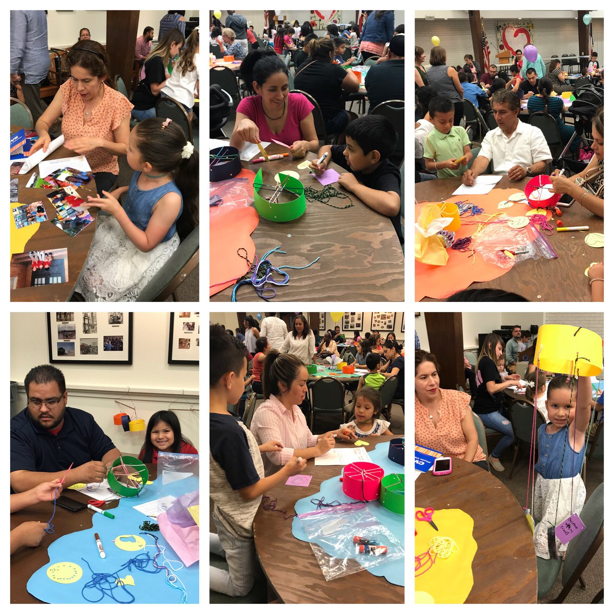 inroom110's tweet photo. #msoctx family fun tonight making mobiles of our favorite school memories. Thanks families for coming! https://t.co/nF5w5sM3sB