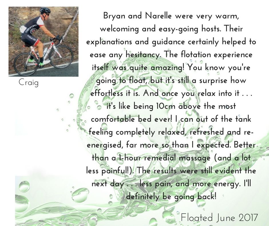 #anotherhappyclient #thankyou for #floating with #floatlife
#nogravity #sensorydeprivation #magnesium #floatcentregoldcoast