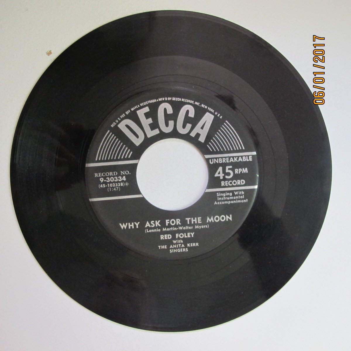 recordonthewaIl's tweet image. 1957 #RedFoley with #AnitaKerrSingers #WhyAsk For #Moon #SweetInnocence 15.99 on Amazon amazon.com/gp/product/B00… #vintage #vinyl #1950s