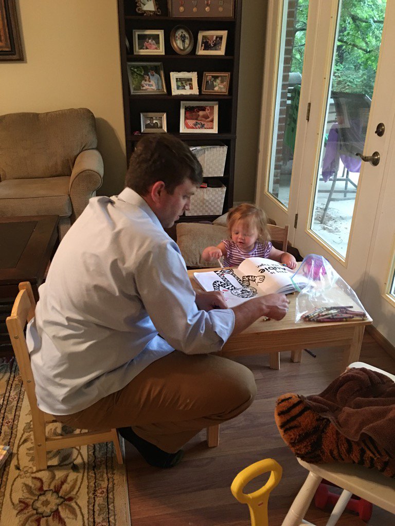 msburmester's tweet image. Just a girl, her dada and coloring. #tinychair @BBurmester