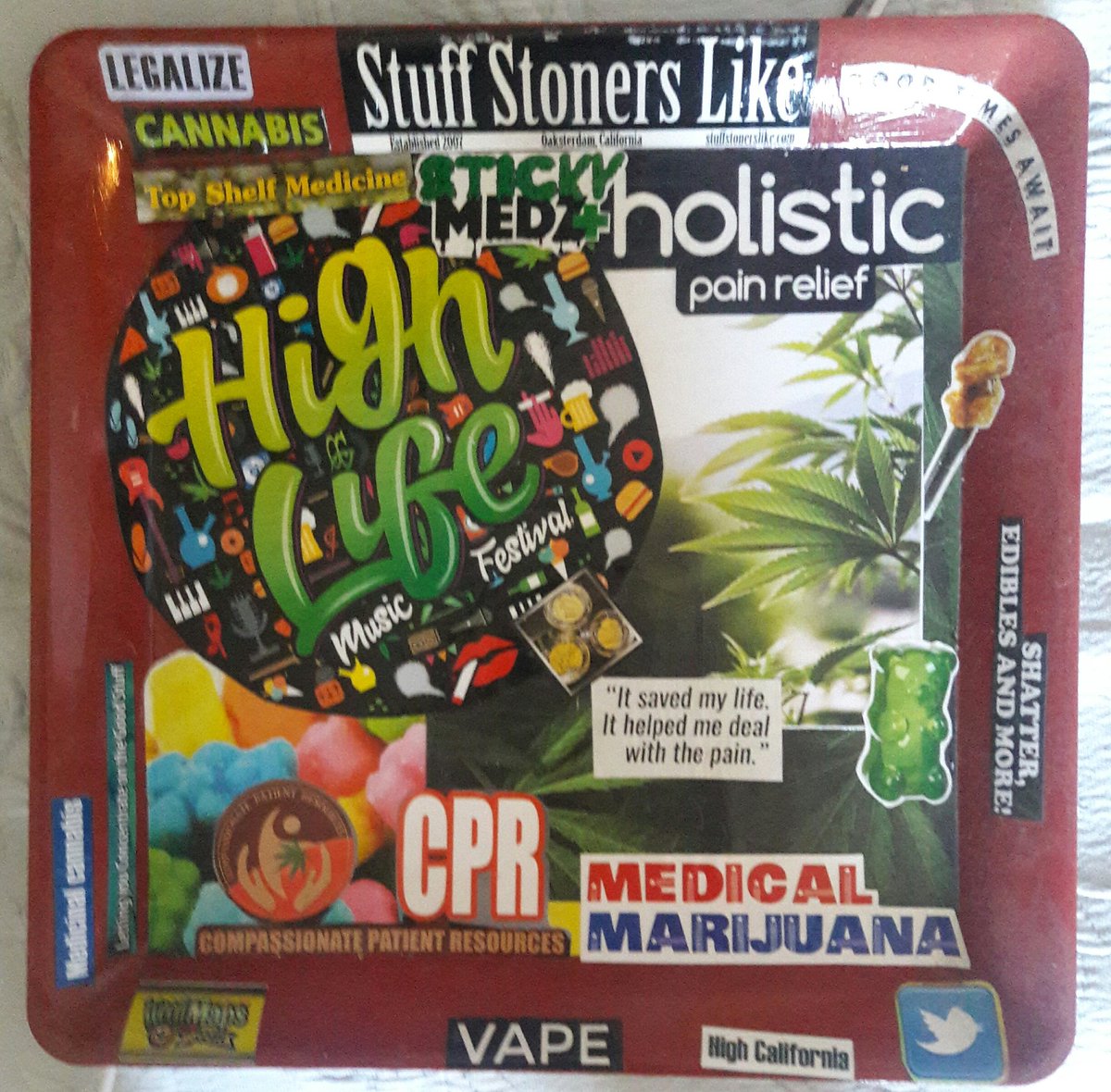 ladybuggedhc's tweet photo. @ShopValhalla @Hippie_of_Love #WinAPicasso My homemade tray ๐ https://t.co/983T57qCTF