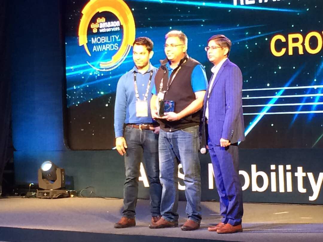 sameergrov's tweet photo. @CrownitApp ... winner of Best Emerging Retail App of India. AWS Mobility Awards. https://t.co/1CpyFsU1Nz
