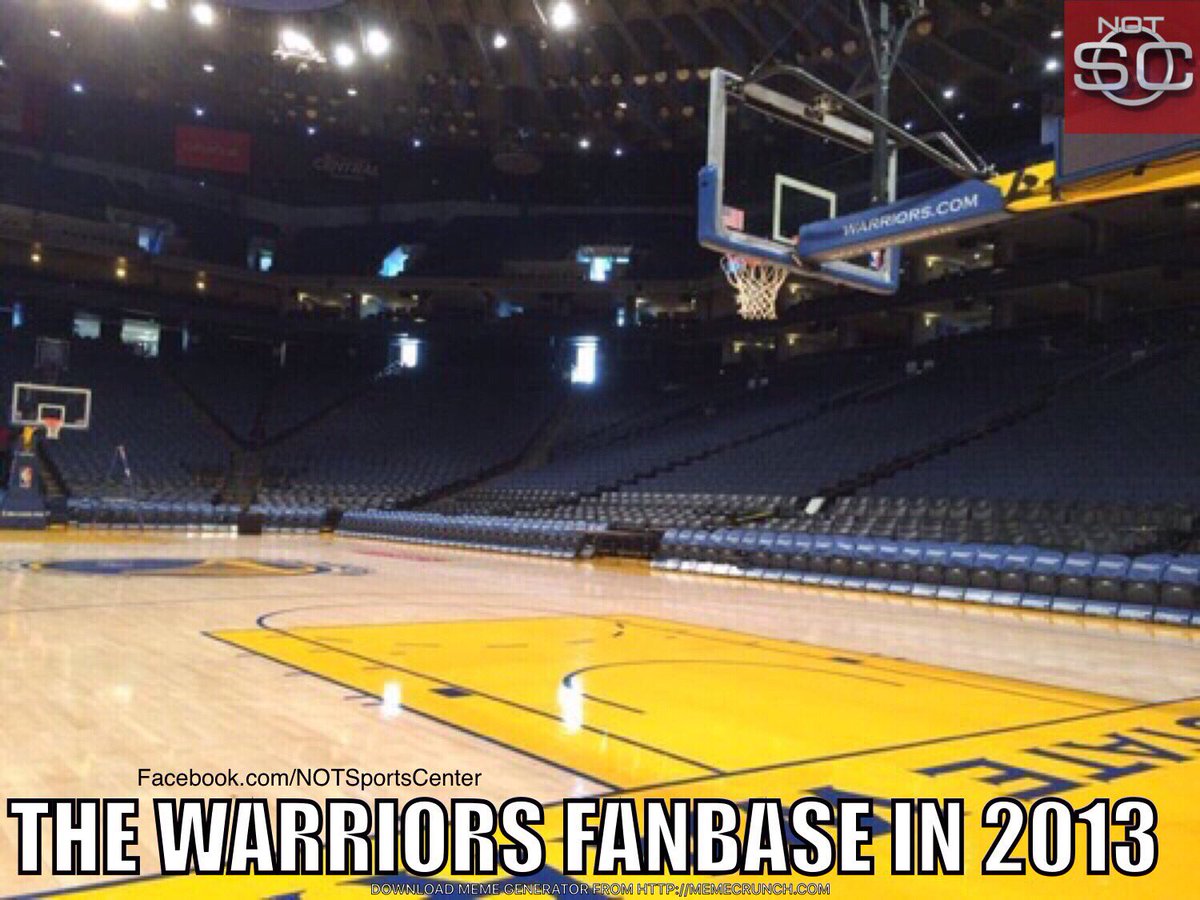 #TBT The Warriors fanbase in 2013: