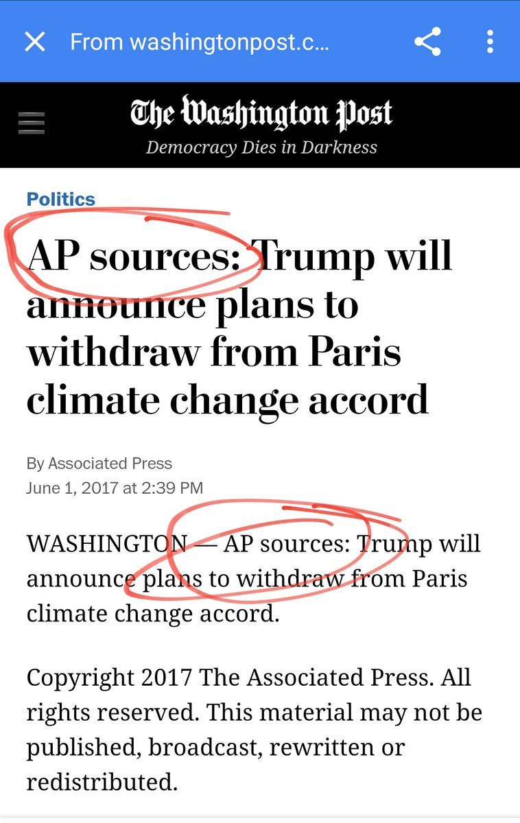 VisenyasRevenge's tweet photo. Soooo, fake news huh?
Looks like anonymous sources are a real thing....
#fakenews
#ParisAgreement
#oneexample https://t.co/KfhDiKVLTg
