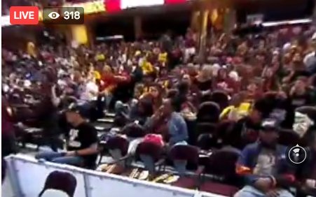 LIVE VIDEO: Check out a 360-degree video inside The Q for the <a href="/cavs/">Cleveland Cavaliers</a> watch party. See anyone you know?
trib.al/1tUCwhI
