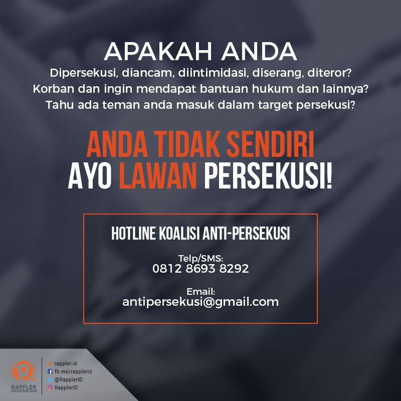 Perilaku persekusi semakin meningkat terutama setelah Ahok dinyatakan bersalah dalam kasus dugaan penodaan agama. s.rplr.co/Gjk8mXb