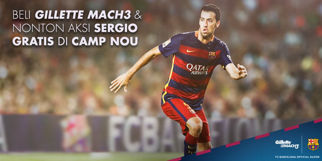 GilletteID's tweet photo. Mau lihat langsung aksi @FCBarcelona di Spanyol? Buruan ikutan kontes Gillette sekarang! Klik https://t.co/IZyB1HSojT. https://t.co/jKWFxCY035