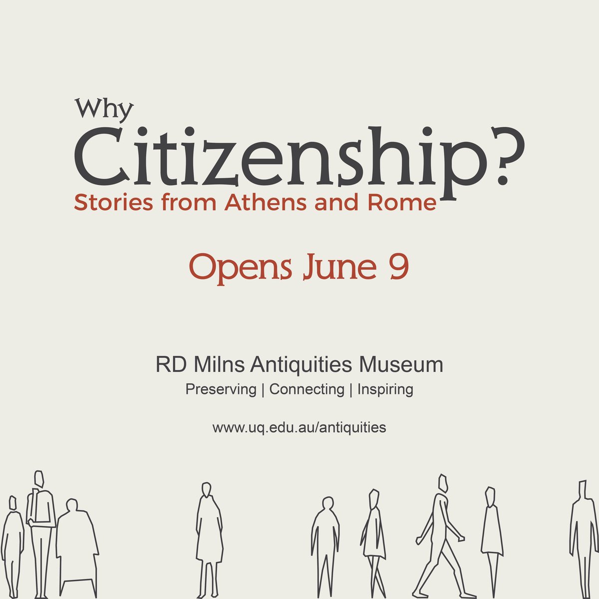 UQAntiquities's tweet photo. Only one week until the opening of our new exhibition 'Why Citizenship? Stories from Athens and Rome'! #whycitizenship #uqantiquities #uq https://t.co/3e3Jj7draH