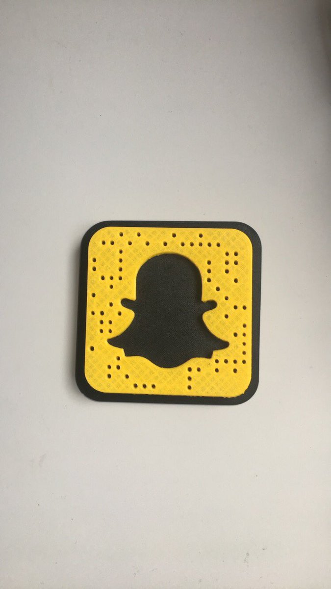 3_DMajor's tweet image. We had some issues with our Snapcode, but now it works! Give it a try! 👻📱 #bcm112 #3dprinting #snapchat #tech #socialmedia #3d