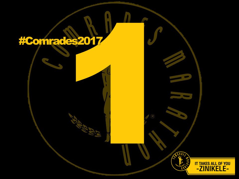 ComradesRace's tweet photo. One. Day. #Comrades2017 https://t.co/eC2cQsebKu