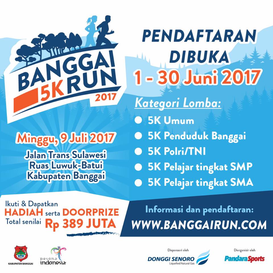 LarikuInfo's tweet photo. Banggai 5K Run • 09 Juli 2017 ▶ https://t.co/xk6jGB55uF ⦿ Banggai, Sulawesi Tengah #LariKuinfo #BanggaiRun #LombaLari https://t.co/om2AitCJ08