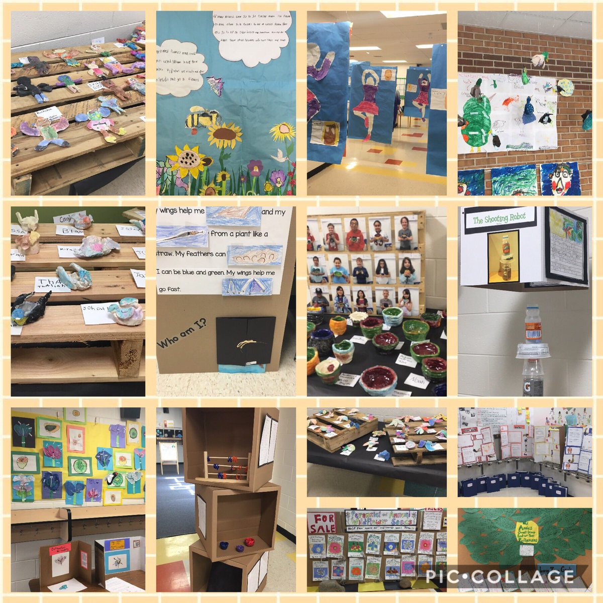 Tonight was our school's #celebrationoflearning. Our crew created such beautiful artwork to showcase their learning. #wearecrew #el