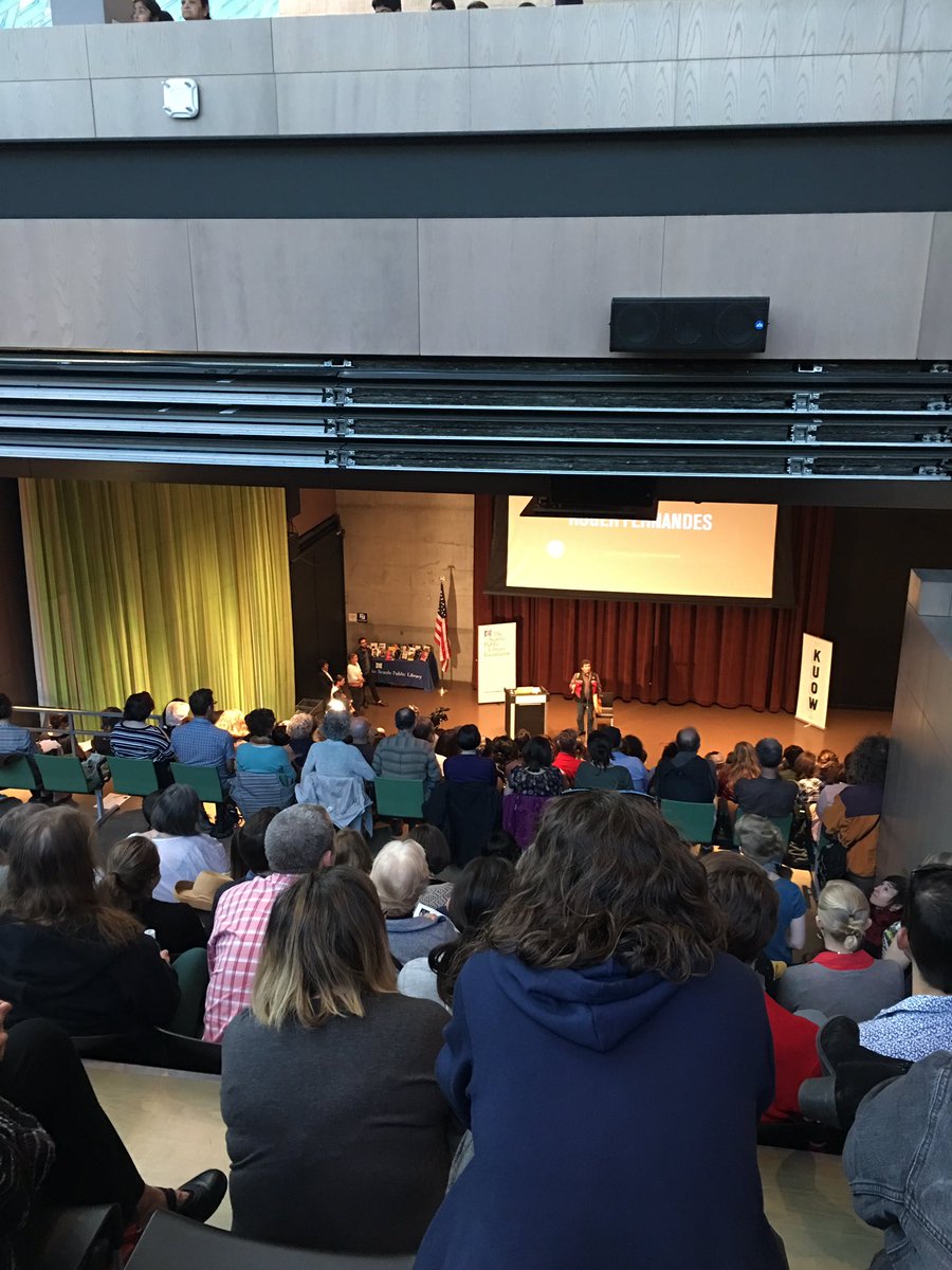 Got a full house w/lots of white peoples to interrupt our whiteness <a href="/pechakucha_sea/">PechaKucha Seattle</a> happy to be in overflow <a href="/SPLBuzz/">Seattle Public Library</a> #InterruptWhiteness