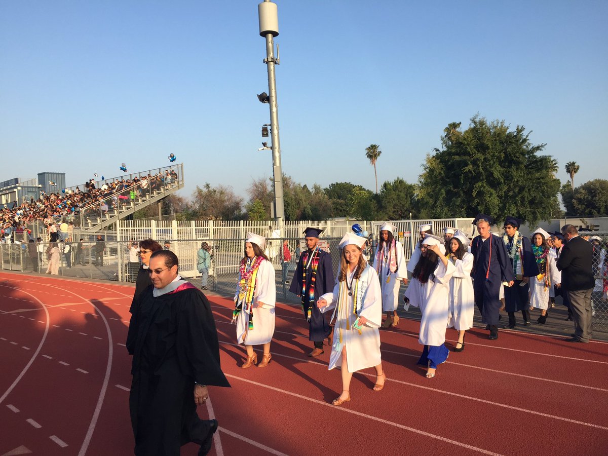 DuarteUSDEdServ's tweet photo. DHS Graduation ready to start, Go Falcons!@duarteusd https://t.co/jFOy95kpHD